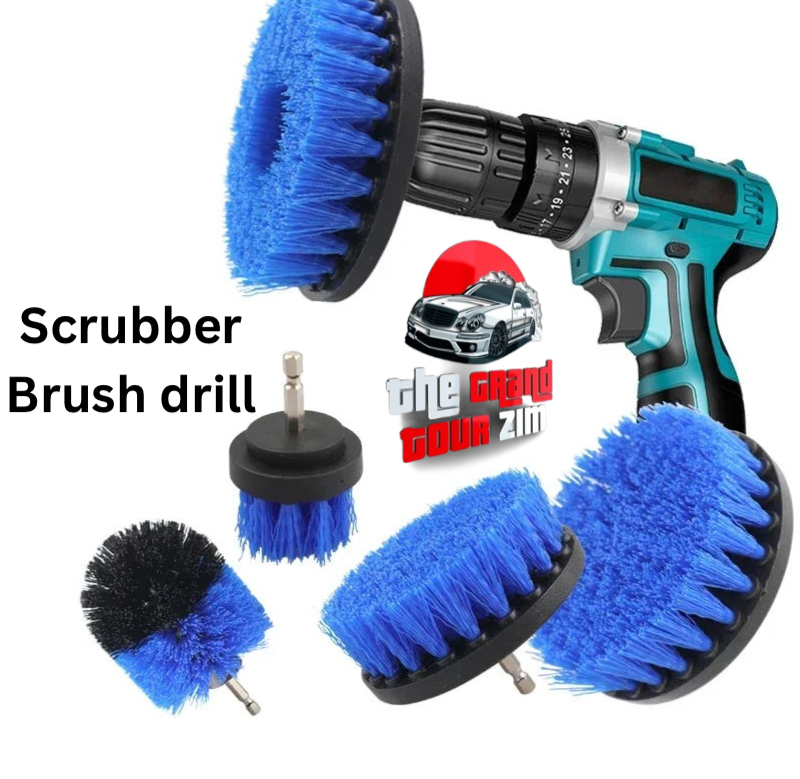 4” Blue Drill Brush Cleaning Kit