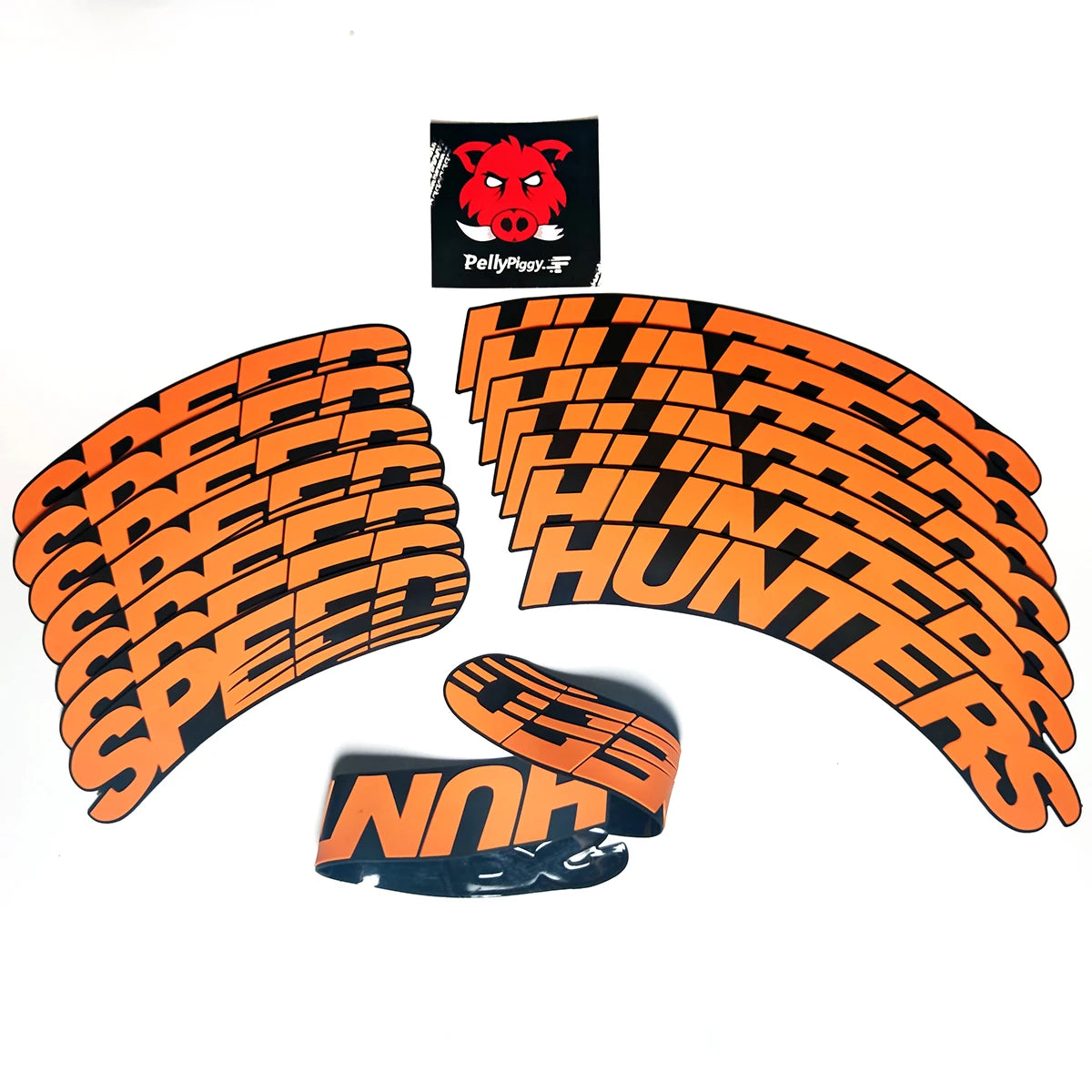 SPEEDHUNTERS 3D Tire Stickers – Universal PVC Car Tuning Decals (Set of 4)