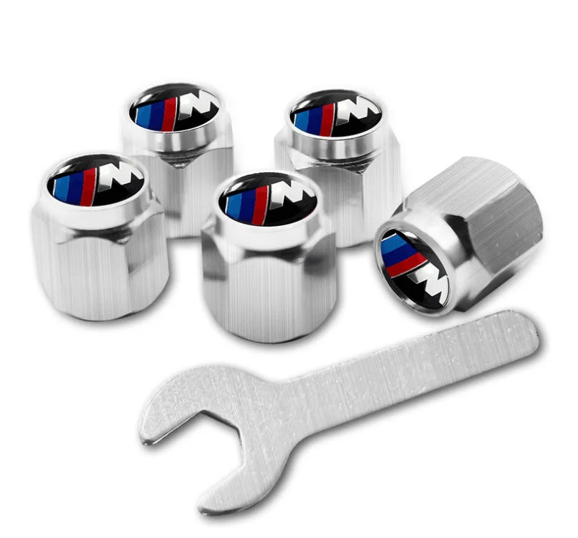 5pcs Metal Tire Valve Stem Caps – Fits BMW M Performance Models
