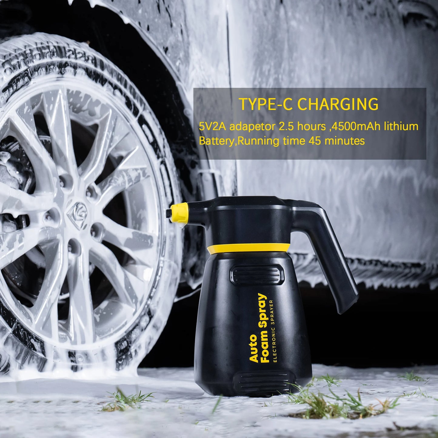 High-Pressure Foam Cannon – Manual Car & Motorcycle Wash Sprayer
