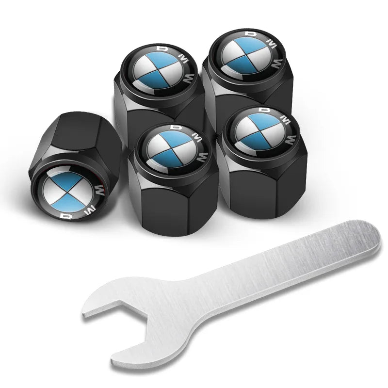 5pcs Metal Tire Valve Stem Caps – Fits BMW M Performance Models