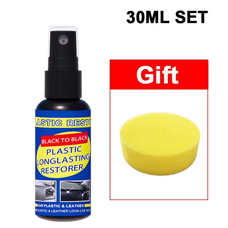 Car Plastic & Trim Restorer – Black Shine Coating & Sealant for Exterior Rubber & Plastic