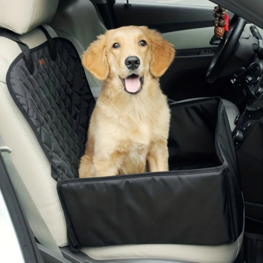 Pet Car Seat Cushion - Waterproof, Foldable & Removable