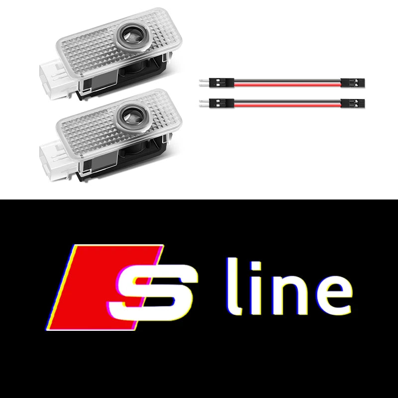 LED Car Door Welcome Projector Lights – For Audi S-Line Models