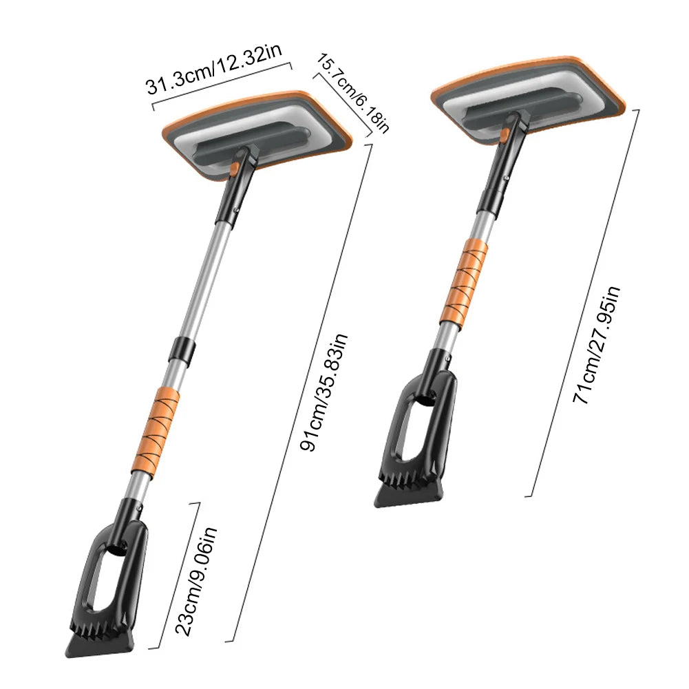 3-in-1 Extendable Ice & Snow Scraper