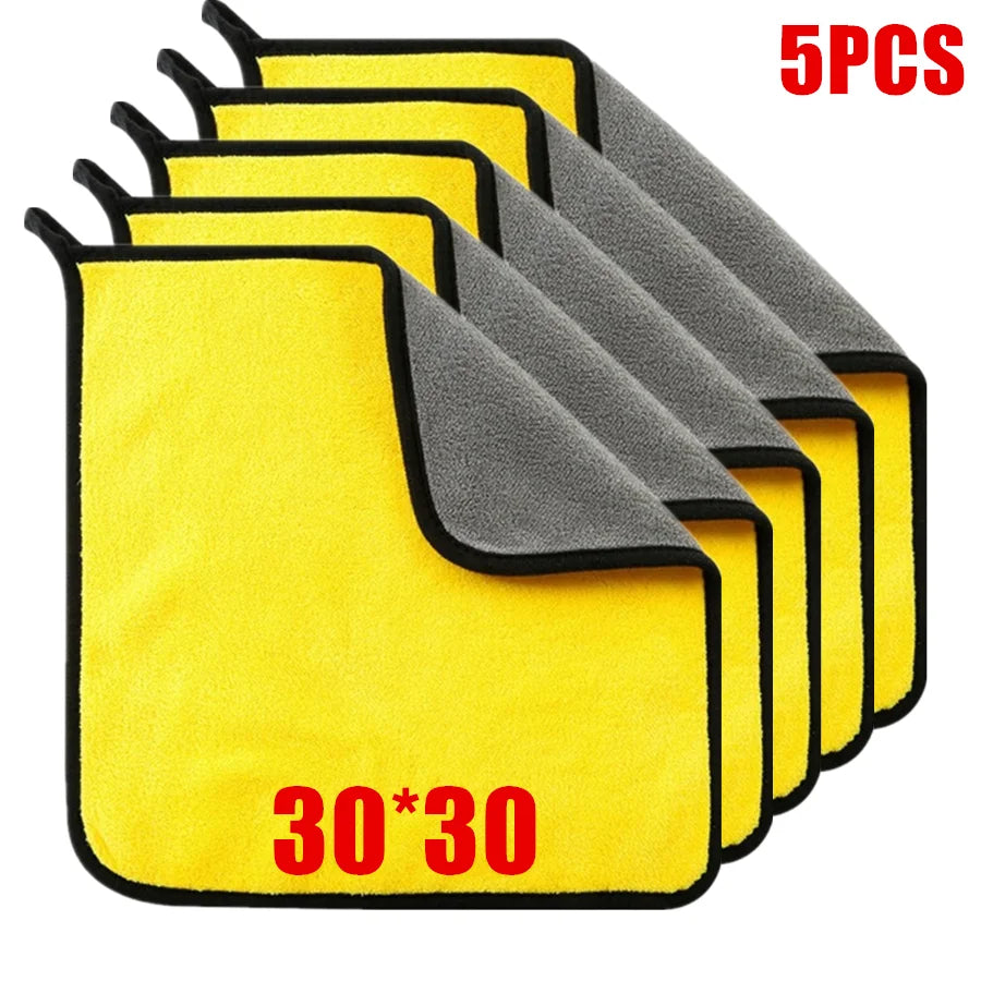 Microfiber Car Cleaning Towels (1/2/6pcs)