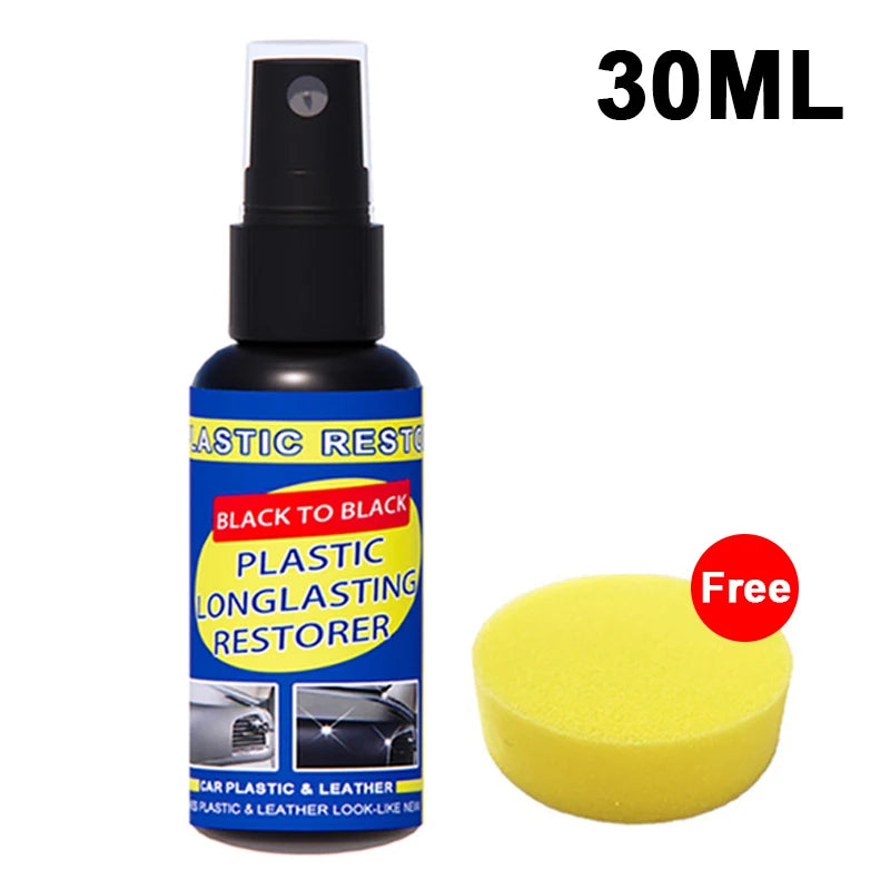 Car Plastic & Trim Restorer – Black Shine Coating & Sealant for Exterior Rubber & Plastic