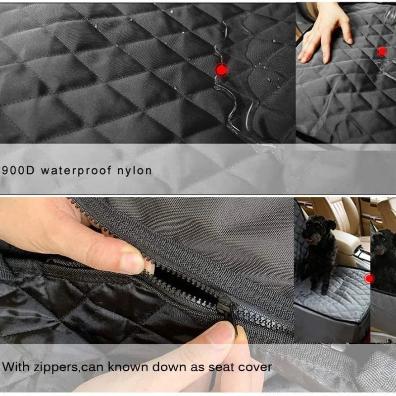 Pet Car Seat Cushion - Waterproof, Foldable & Removable