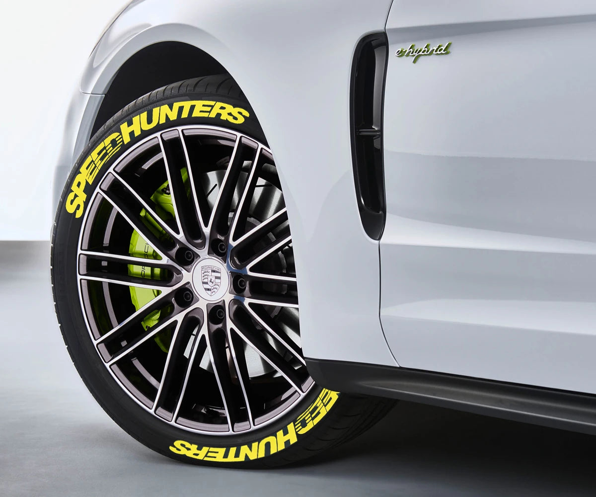 SPEEDHUNTERS 3D Tire Stickers – Universal PVC Car Tuning Decals (Set of 4)