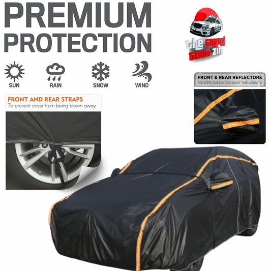 All-Weather Waterproof SUV Car Cover – UV, Snow, Rain & Dust Protection with Reflective Strips (Up to 19ft)