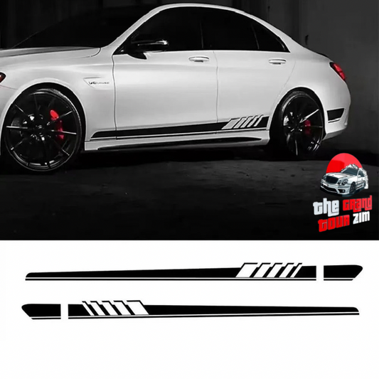 Universal Racing Stripe Car Decals(Side Skirts)
