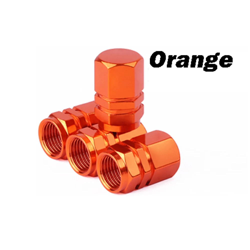 4Pcs Aluminum Tire Valve Stem Caps
