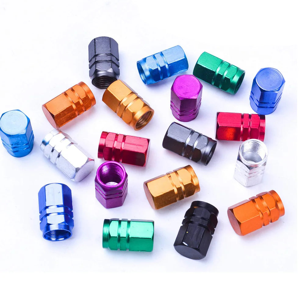 4Pcs Aluminum Tire Valve Stem Caps