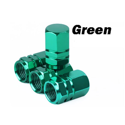 4Pcs Aluminum Tire Valve Stem Caps