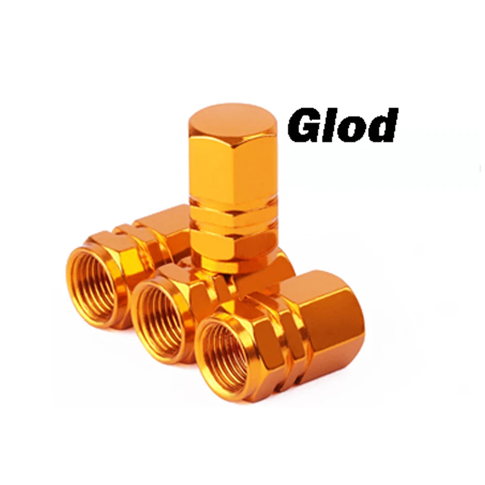 4Pcs Aluminum Tire Valve Stem Caps