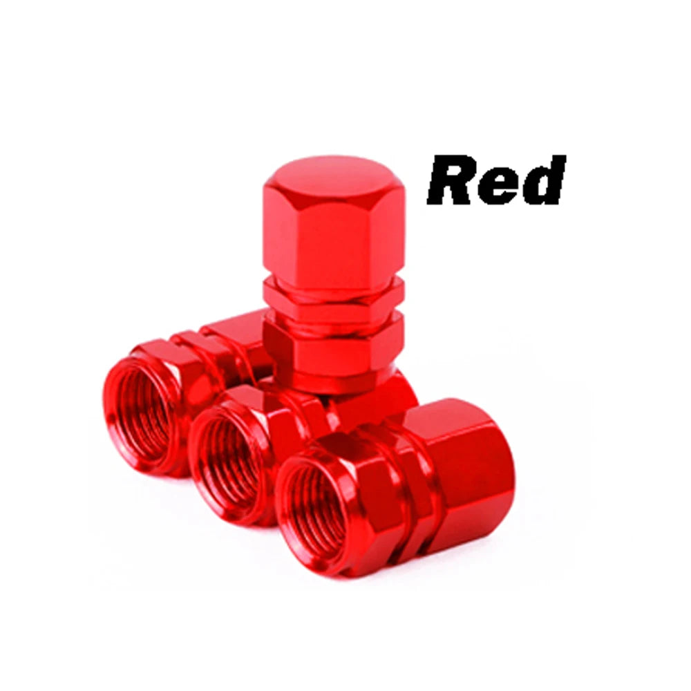 4Pcs Aluminum Tire Valve Stem Caps