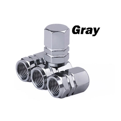 4Pcs Aluminum Tire Valve Stem Caps