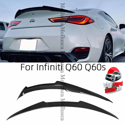 M4 Style Carbon Fiber Rear Spoiler for Infiniti Q60/Q60S (2013–2023) – Forged FR