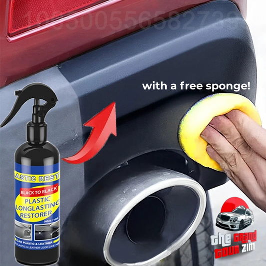 Car Plastic & Trim Restorer – Black Shine Coating & Sealant for Exterior Rubber & Plastic