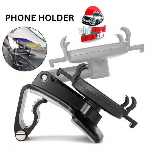 360° Dashboard Phone Mount – Universal Clip-On GPS & Phone Holder