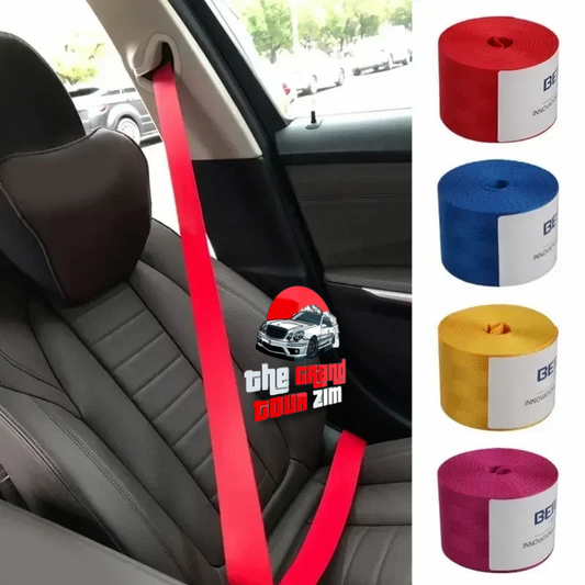 Universal 3.6M Retractable Car Seat Belt – 48MM Safety Strap for Seat Conversion