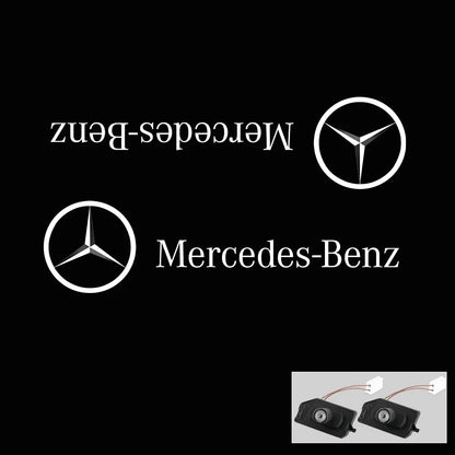 2PCS LED Angel Wings Welcome Lights – Mirror Projectors for Mercedes-Benz AMG