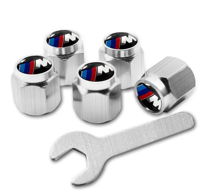5pcs Metal Tire Valve Stem Caps – Fits BMW M Performance Models