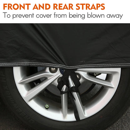 All-Weather Waterproof SUV Car Cover – UV, Snow, Rain & Dust Protection with Reflective Strips (Up to 19ft)