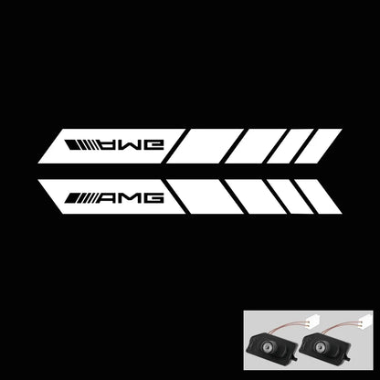 2PCS LED Angel Wings Welcome Lights – Mirror Projectors for Mercedes-Benz AMG