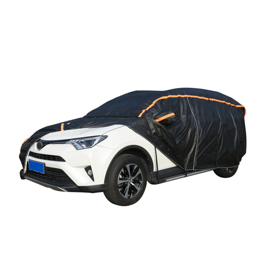 All-Weather Waterproof SUV Car Cover – UV, Snow, Rain & Dust Protection with Reflective Strips (Up to 19ft)