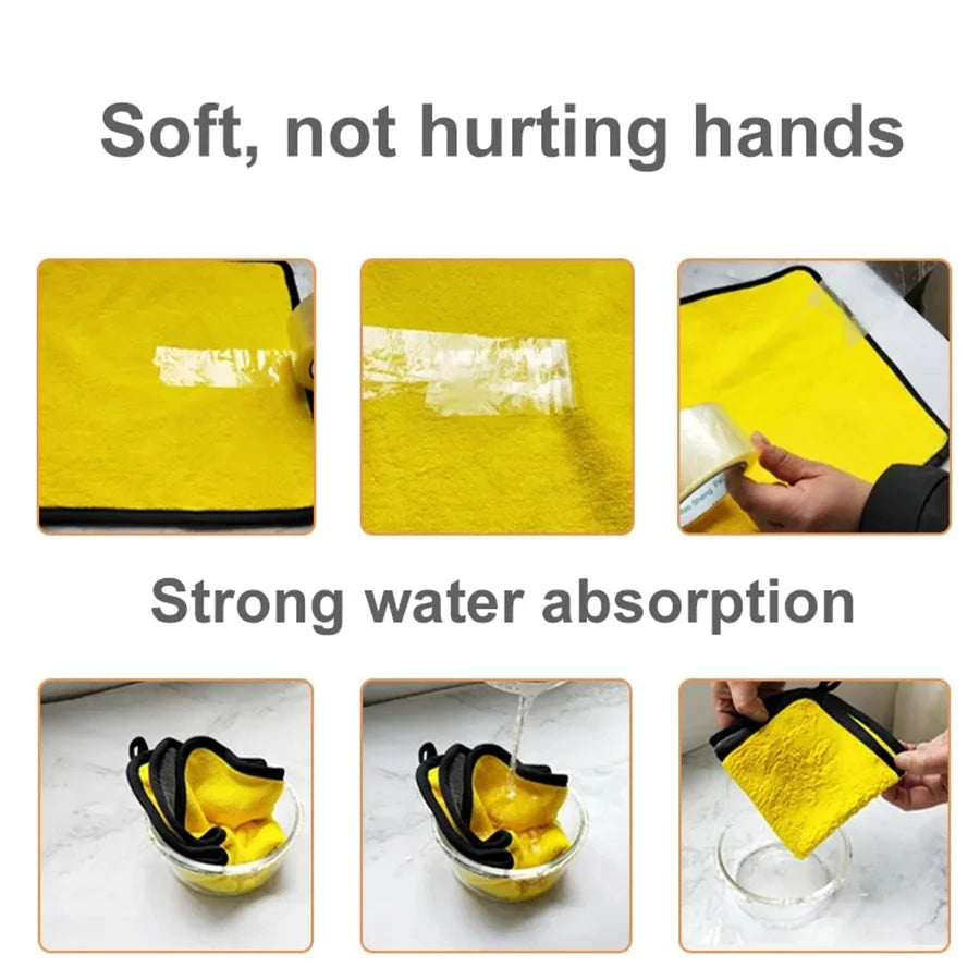 Microfiber Car Cleaning Towels (1/2/6pcs)