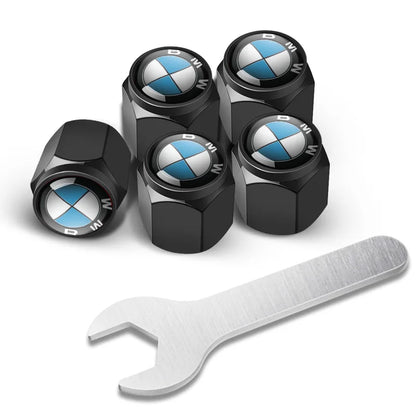 5pcs Metal Tire Valve Stem Caps – Fits BMW M Performance Models