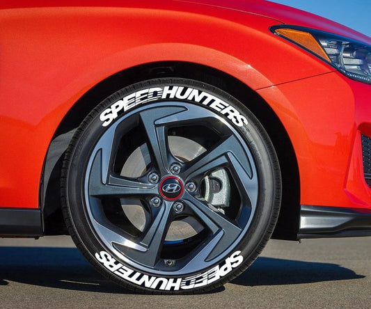 SPEEDHUNTERS 3D Tire Stickers – Universal PVC Car Tuning Decals (Set of 4)