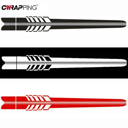 Universal Racing Stripe Car Decals(Side Skirts)