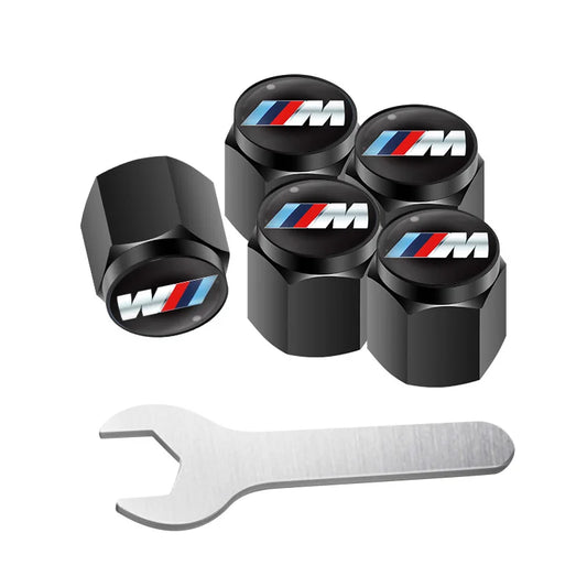 5pcs Metal Tire Valve Stem Caps – Fits BMW M Performance Models