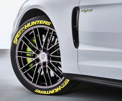 SPEEDHUNTERS 3D Tire Stickers – Universal PVC Car Tuning Decals (Set of 4)